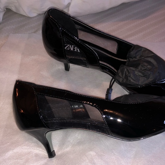 zara black pointed heels - Picture 6 of 9